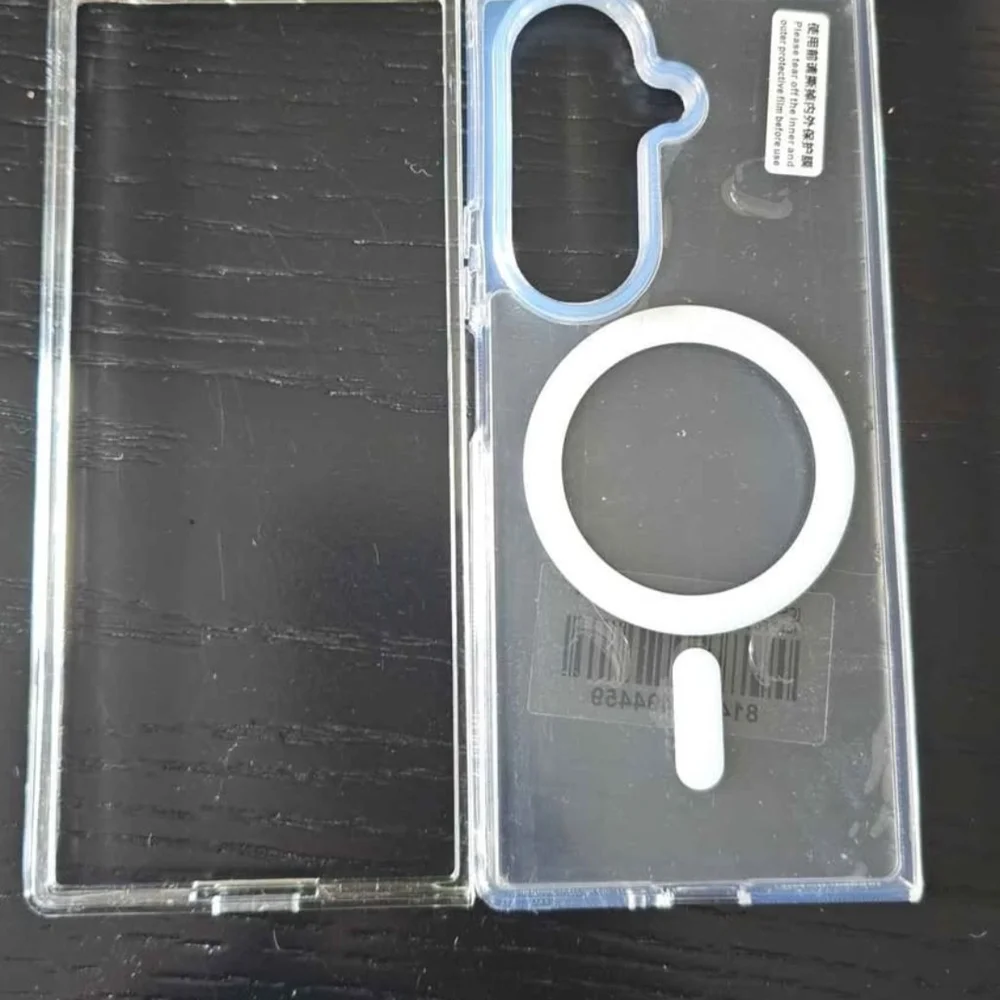 Samsung Clear Case with White Mag Ring